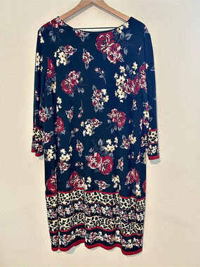 Chico's Size 4 Floral Midi Dress|Whimsigoth Fairycore Bohemian Date Night Fall